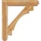 Ekena Millwork Merced Craftsman Rough Sawn Bracket w/ Offset Brace, Western Red Cedar, 8"W x 40"D x 44"H BKT0806X40X44MRC04RWR - alternate 4